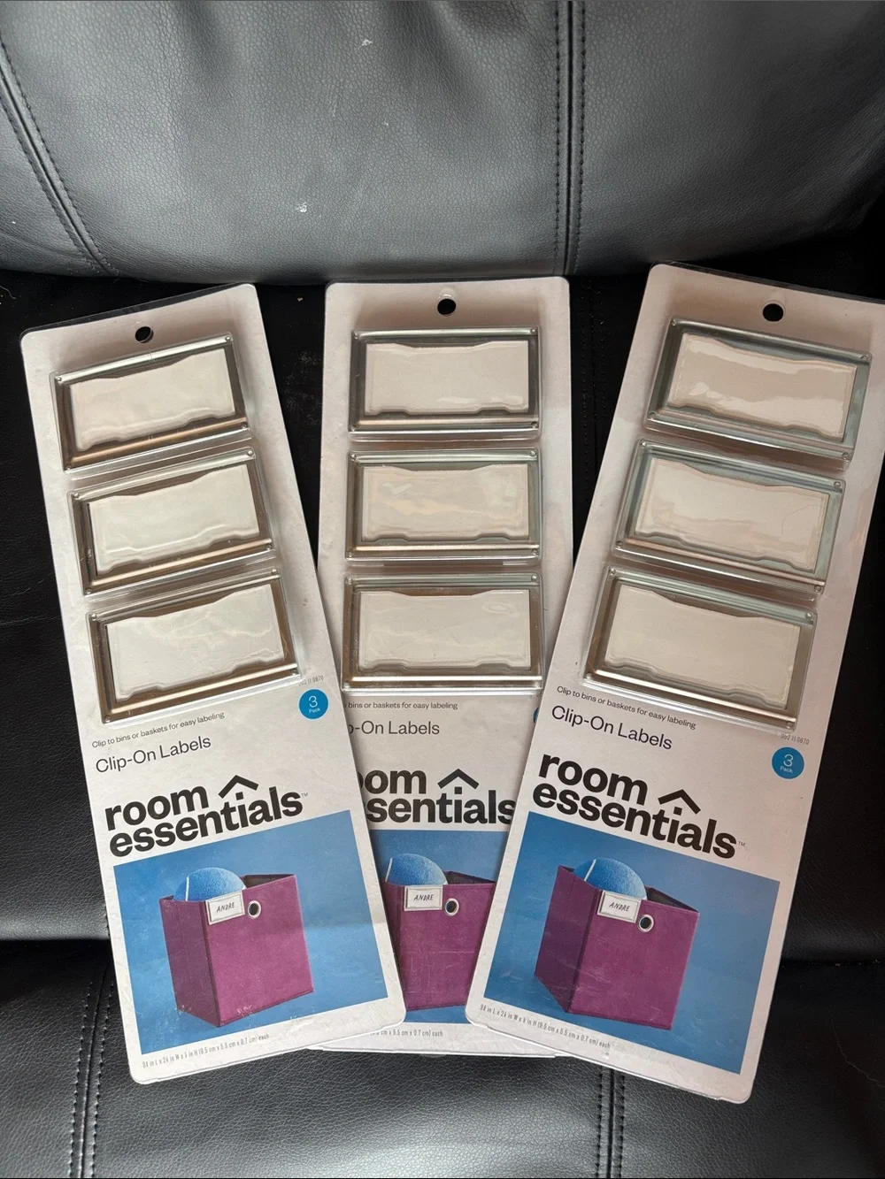 Part of 2/$15 Room Essentials Cream Clip-On Labels - Set of 3 Cards (9 Labels)